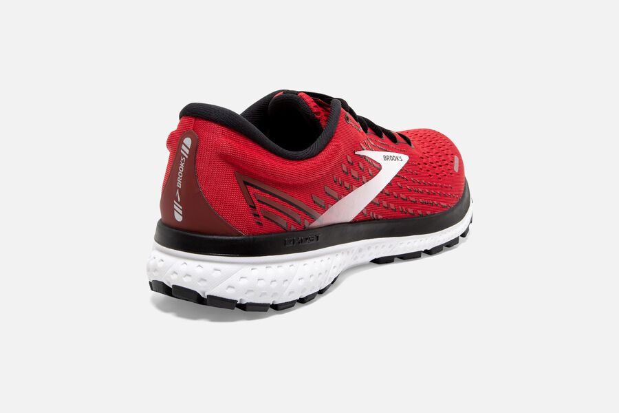 Brooks Running Shoes - Ghost 13 Road Mens - Red/White - GWU-248137